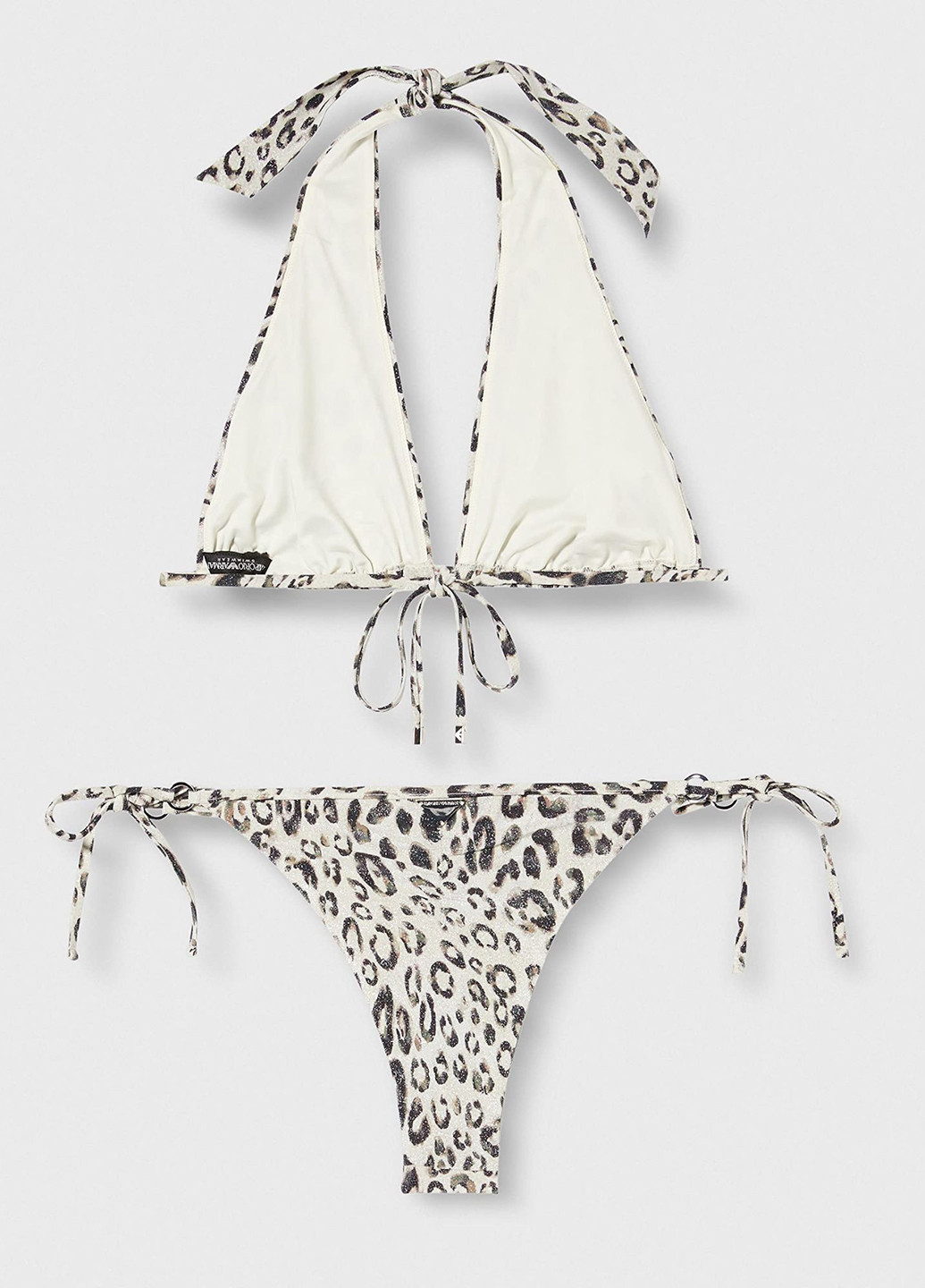 Комбинированный летний купальник раздельный Emporio Armani