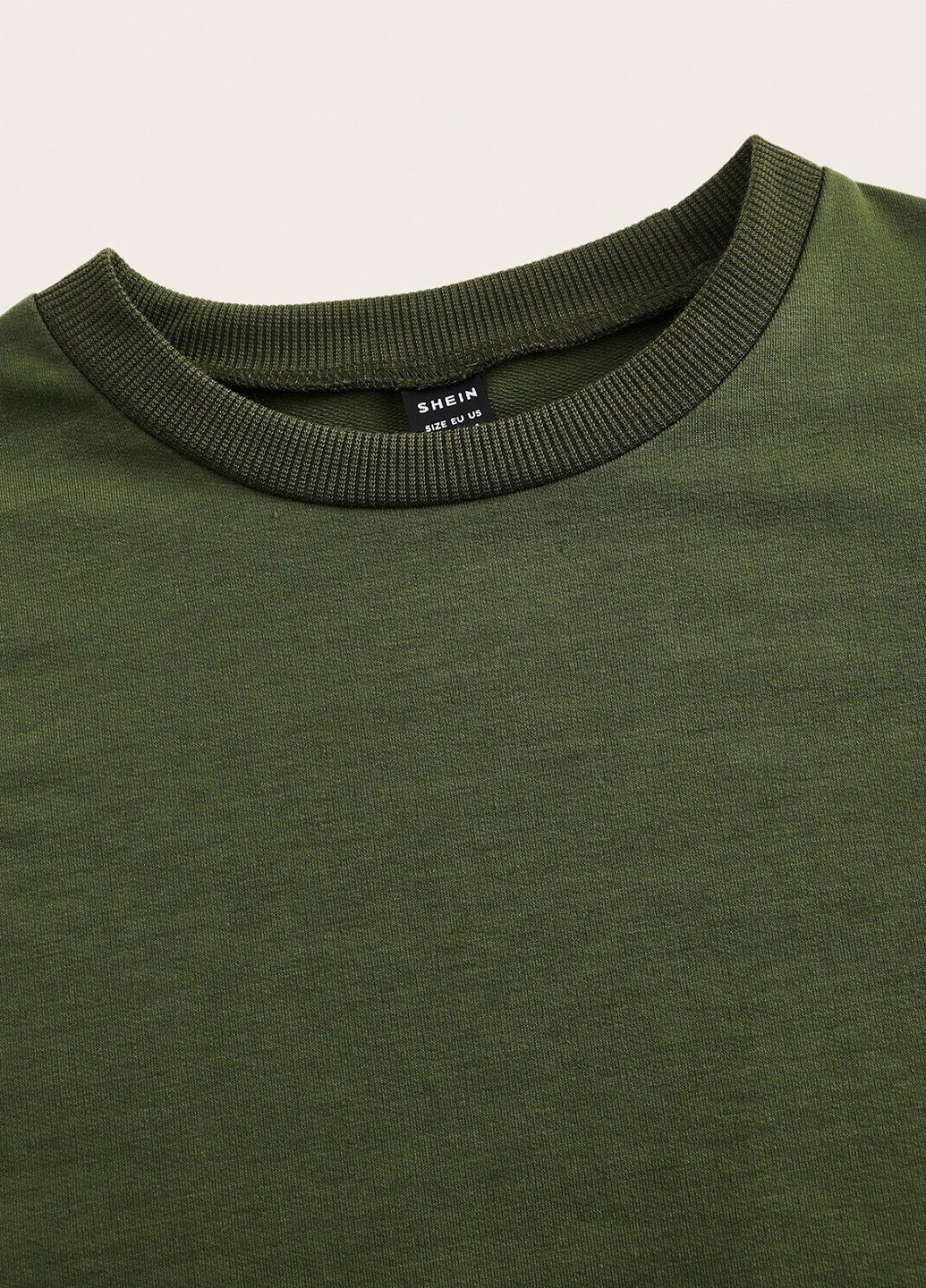 Оливковий (хакі) демісезонний джемпер джемпер SHEIN