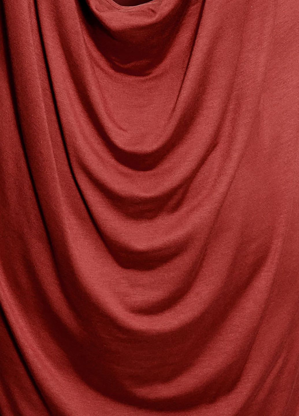 Терракотовое коктейльное платье H&M однотонное
