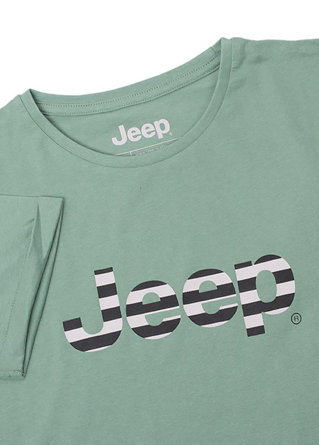 Футболка O102611-E854 Jeep T-SHIRT OVERSIZE Striped Print Turn - (321505859)
