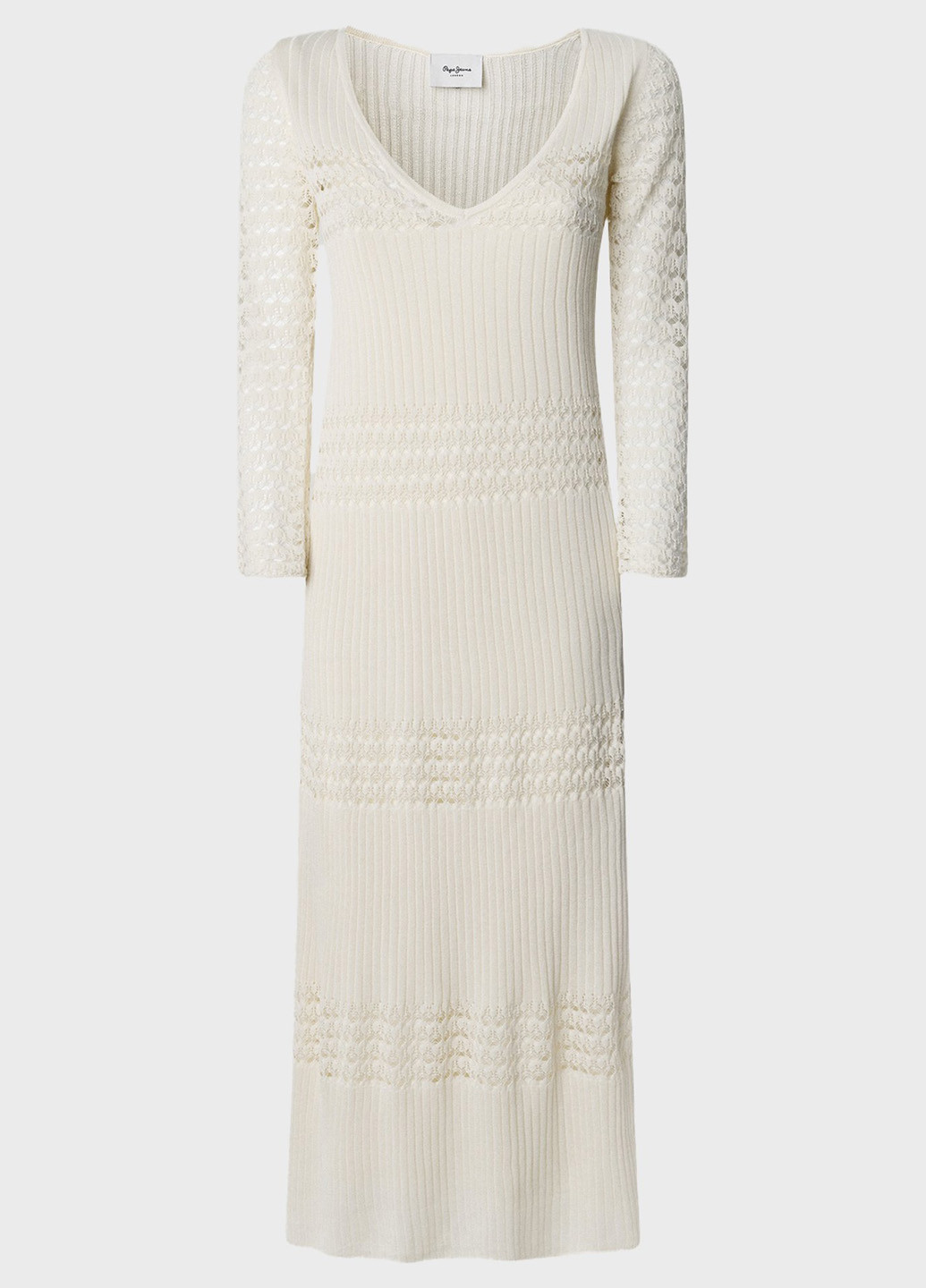 Світло-бежева кежуал сукня а-силует Pepe Jeans однотонна