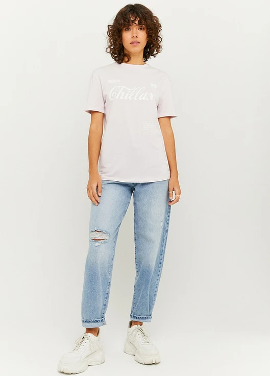 Футболка Tally Weijl Printed T-Shirts - KNIT T-SHIRT - (229436186)