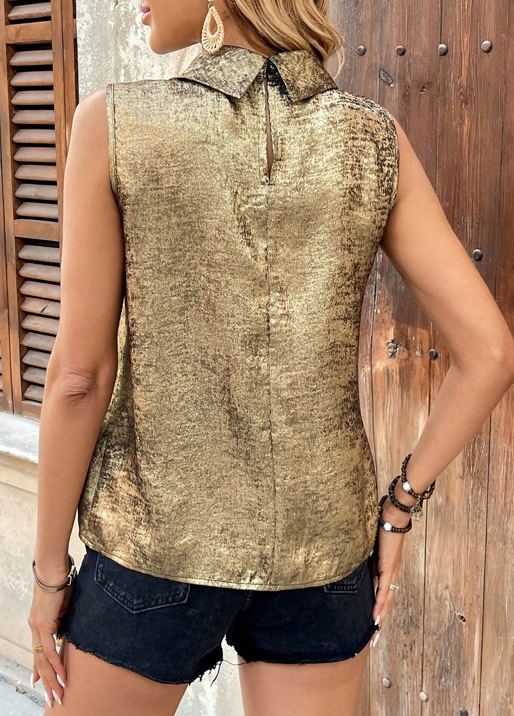 Золотая блуза SHEIN