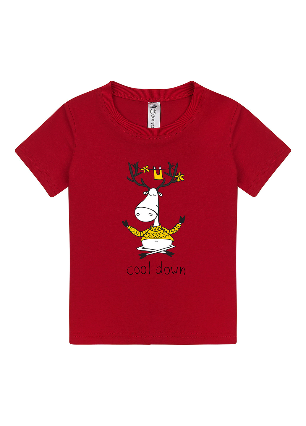 Темно-червона літня футболка Garnamama