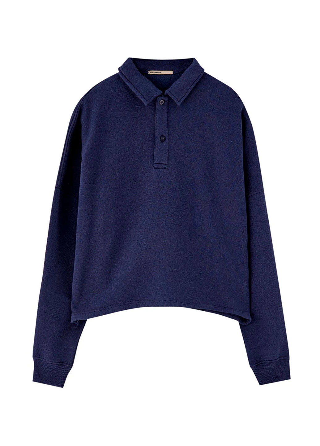 Синій світшоти Pull & Bear однотонний без декору (245771073)