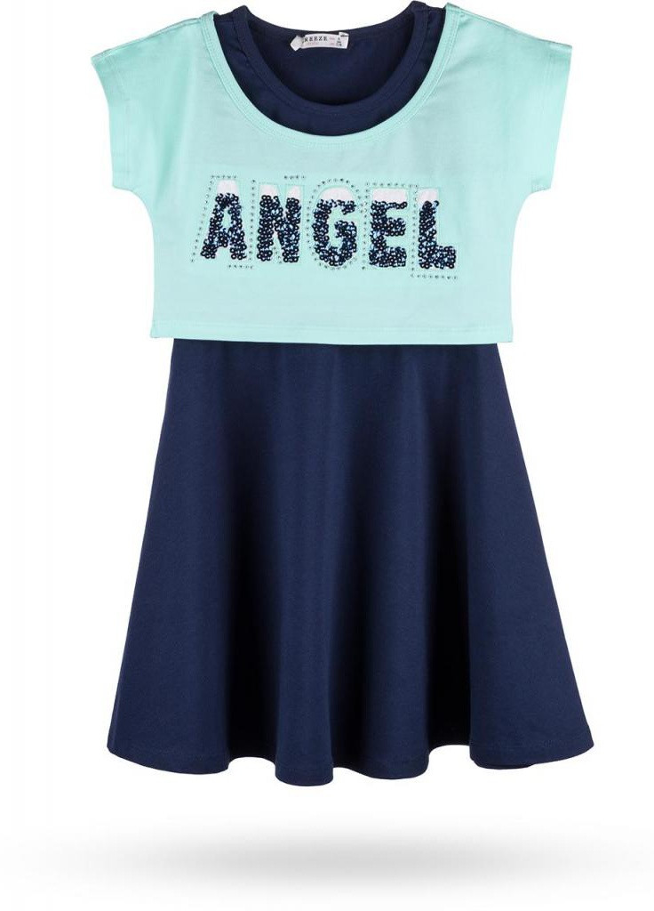 Синіти футболка з топом "angel" (10254-128g-green) Breeze (205773018)