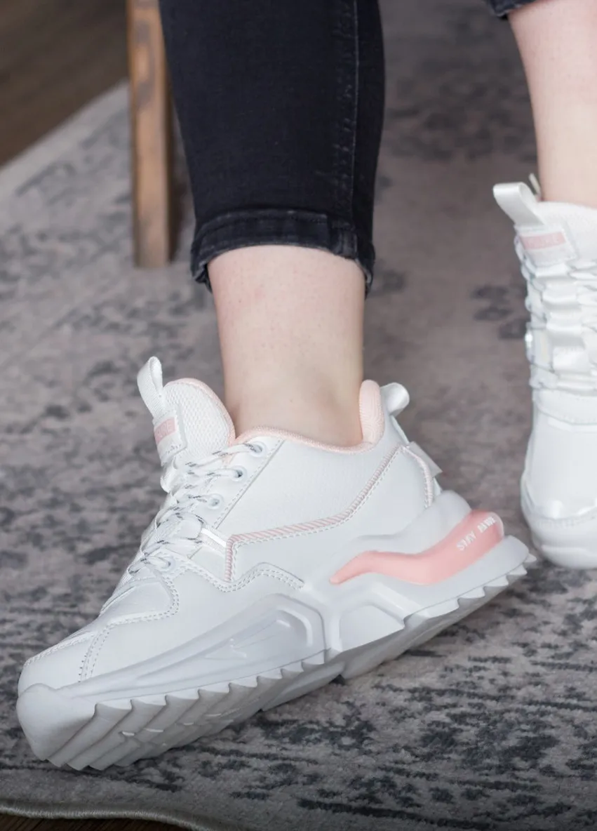 Кроссовки женские Quana 2698 39 25 см Белый Fashion белые демисезоны (223576560)