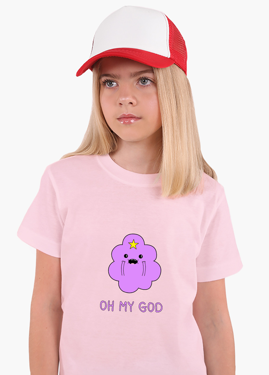 Рожева демісезонна футболка дитяча принцеса бубльгум час пригод (adventure time) (9224-1575) MobiPrint