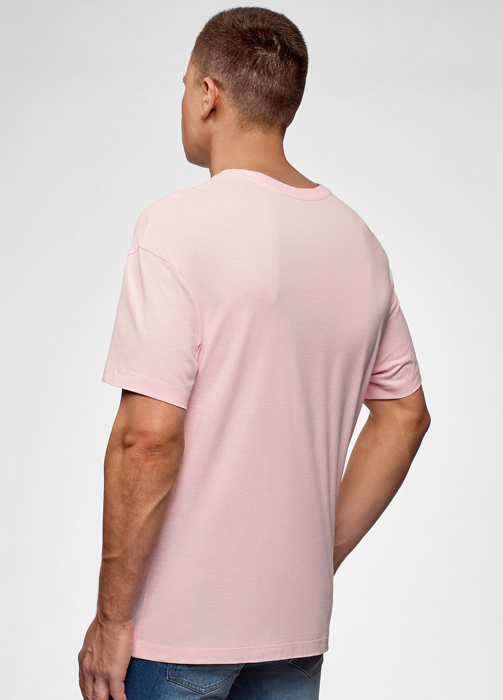 Розовая футболка Oodji