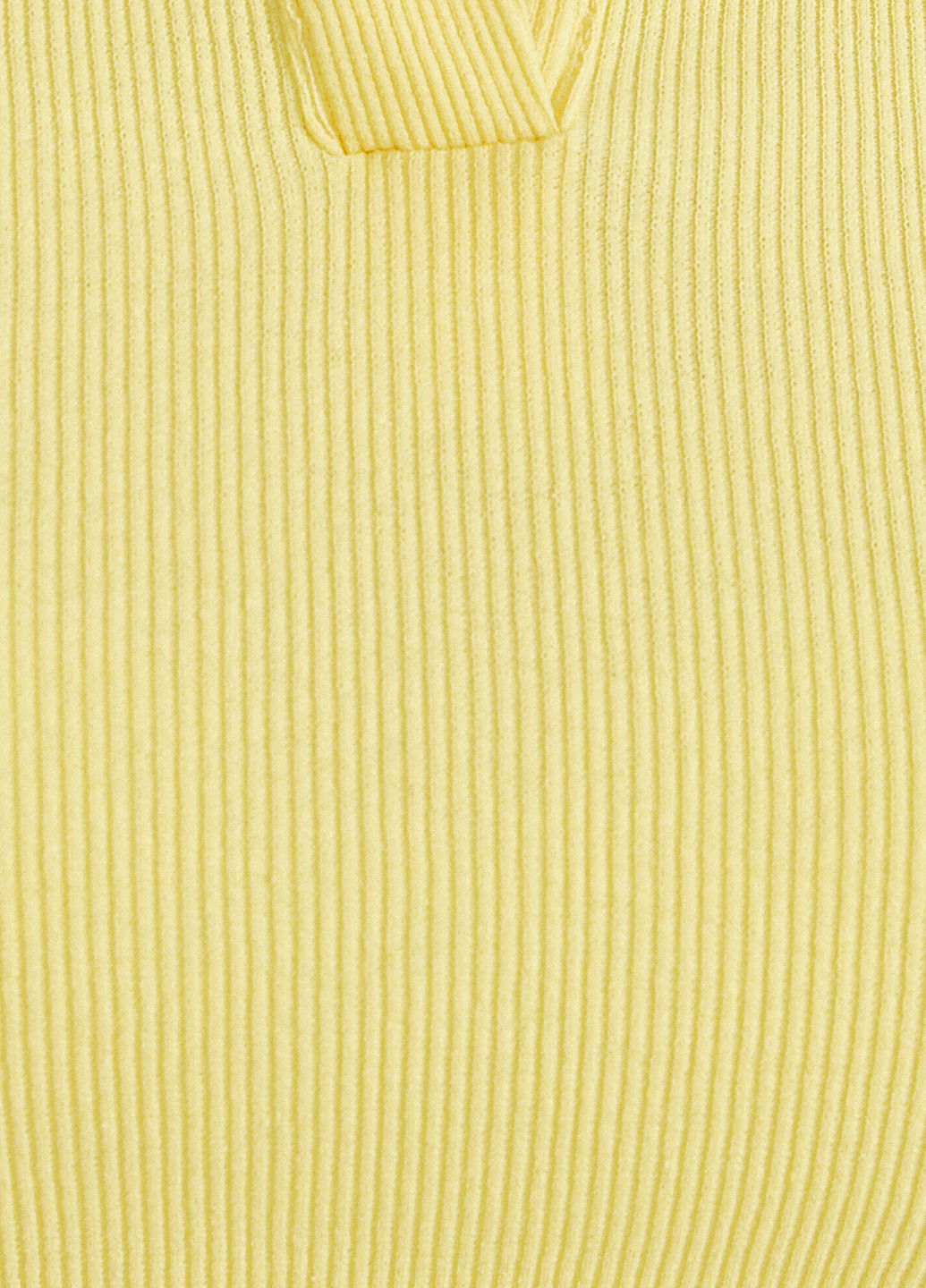 Желтая женская футболка-поло KOTON однотонная