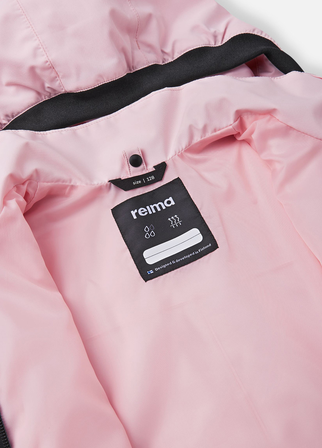 Розовая демисезонная куртка облегчённая Reima Sisulla