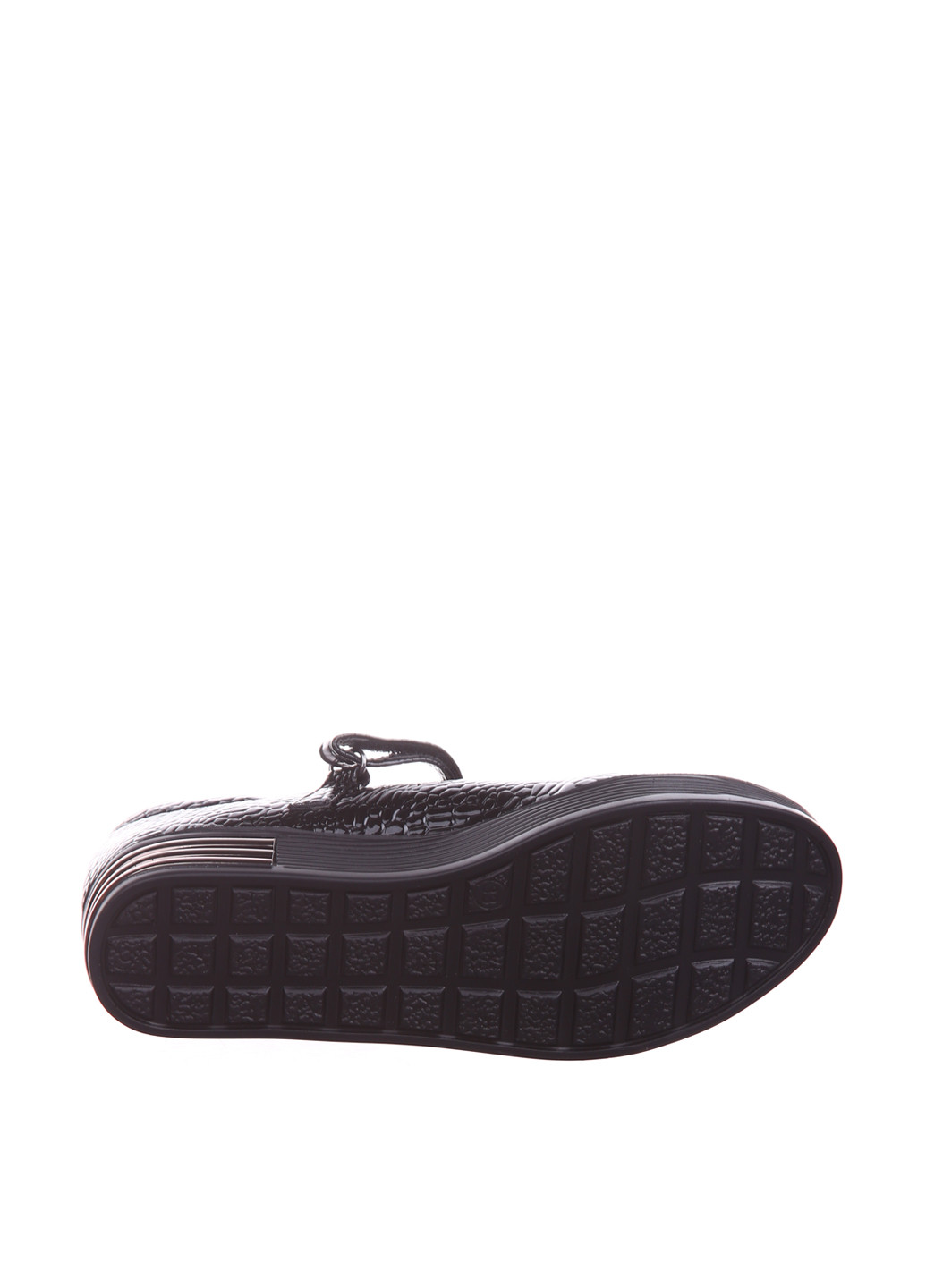 Черные туфли без каблука Солнце
