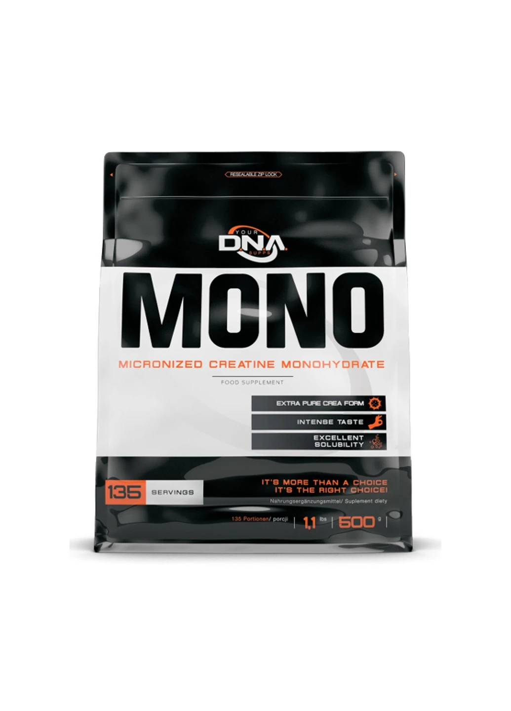 Креатин моногідрат Creatine MONO 500 грам Груша DNA (255279565)