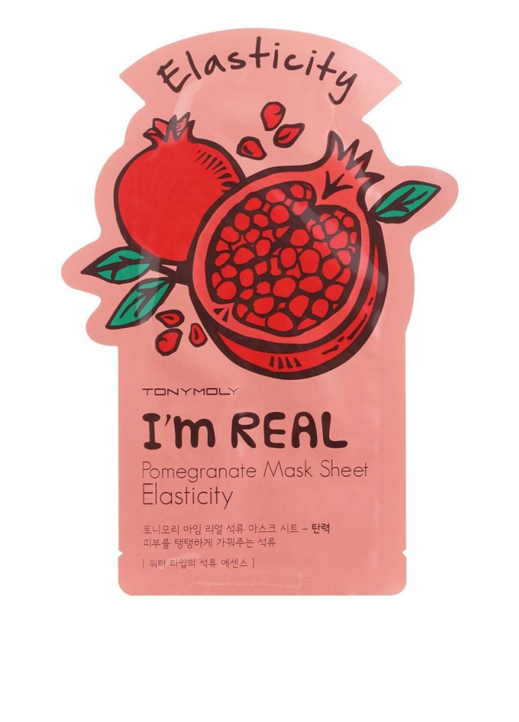 Маска для обличчя з гранатом I'm Real Mask Sheet Pomegranate, 21 мл Tony Moly (184326058)