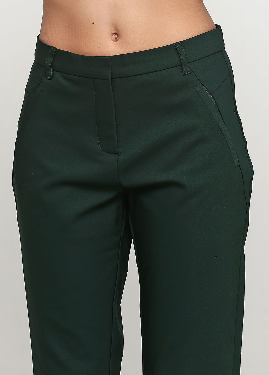 Зеленые кэжуал демисезонные зауженные брюки BRANDTEX COPENHAGEN