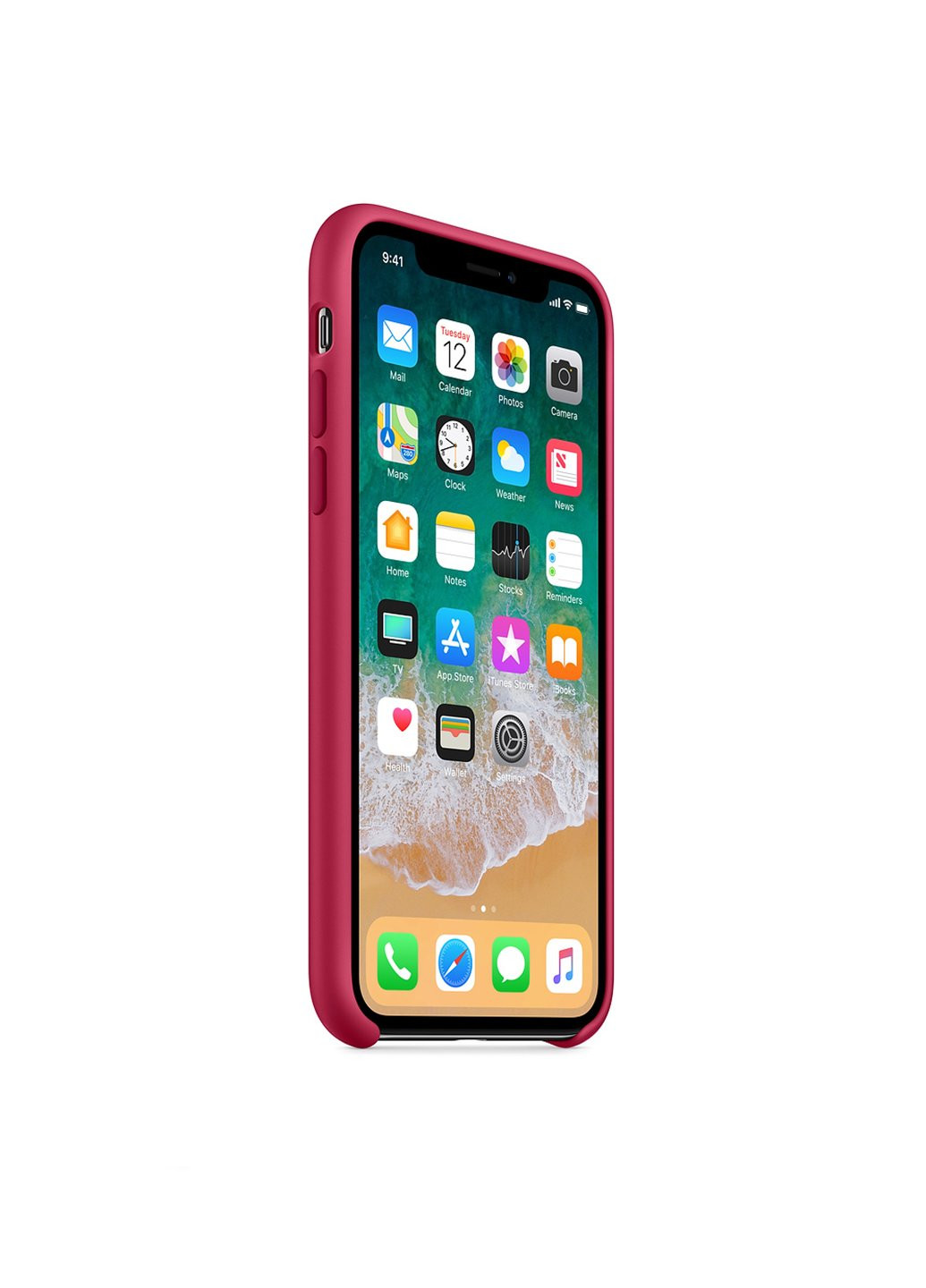 Чехол Silicone Case для iPhone Xs Max Rose red ARM (219295158)