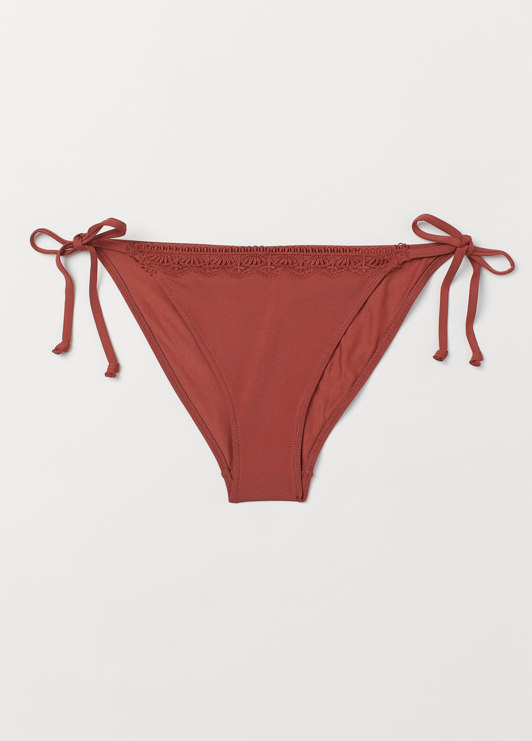 Терракотовые купальные трусики-плавки однотонные H&M