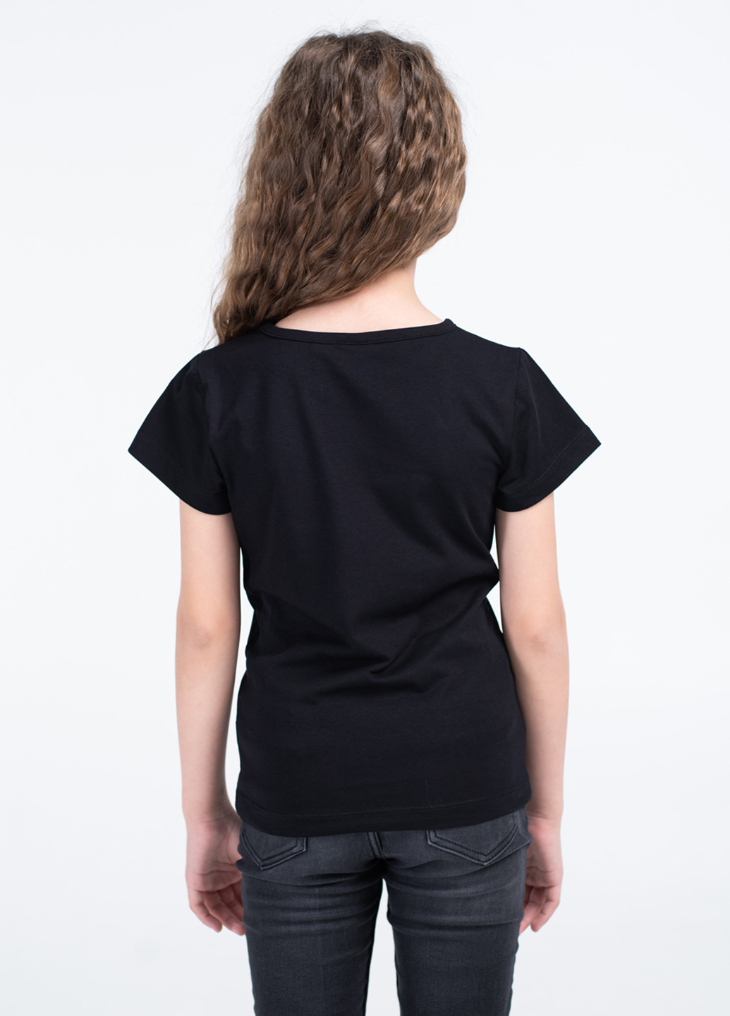 Черная летняя футболка Vidoli