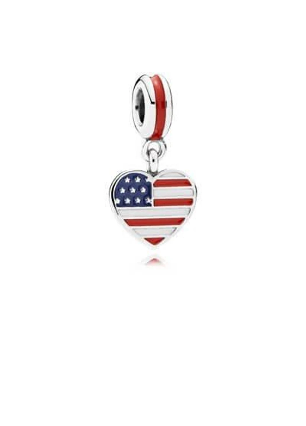 Срібна намистина для браслета Пандора "США" 791548ENMX No Brand (252432978)