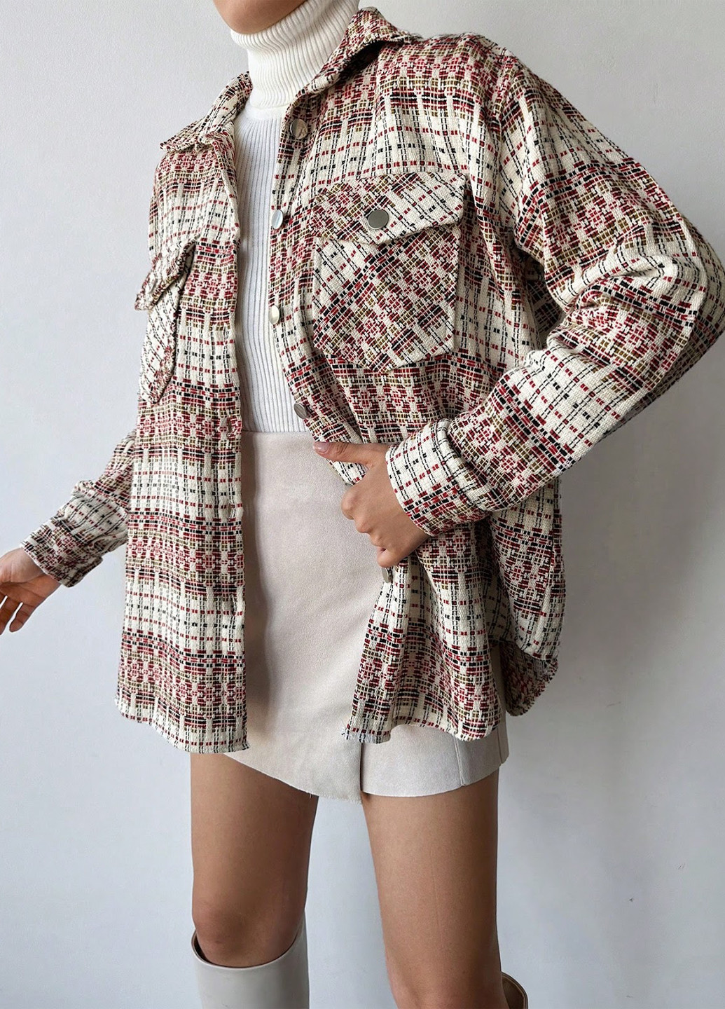 Куртка-рубашка SHEIN (323082567)