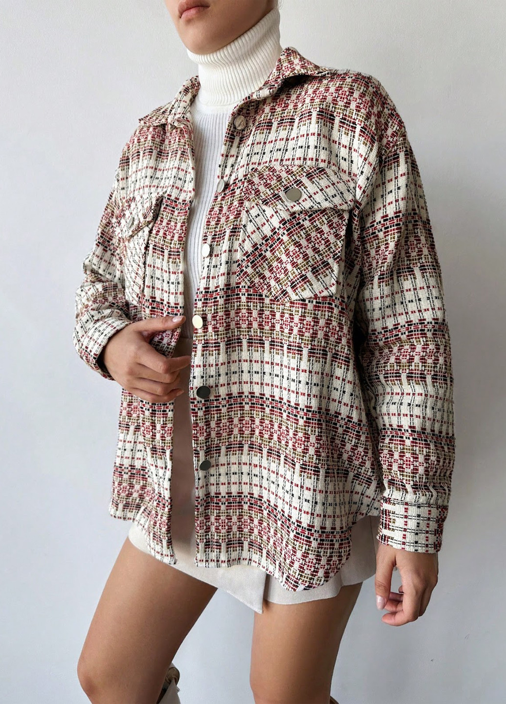 Куртка-рубашка SHEIN (323082567)