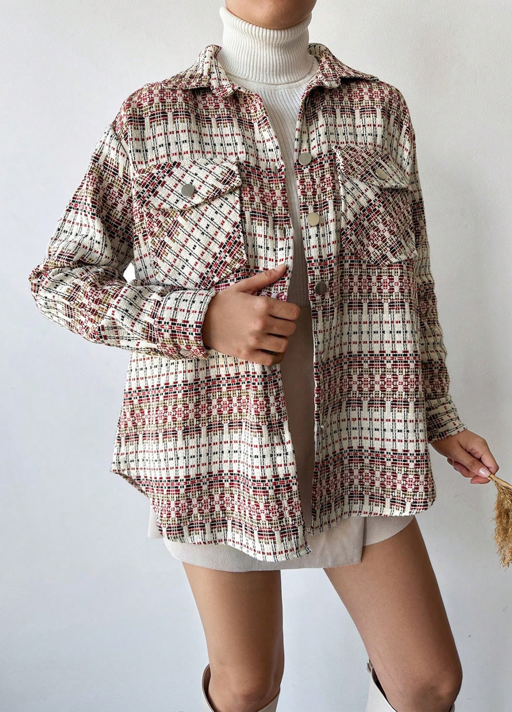 Куртка-рубашка SHEIN (323082567)