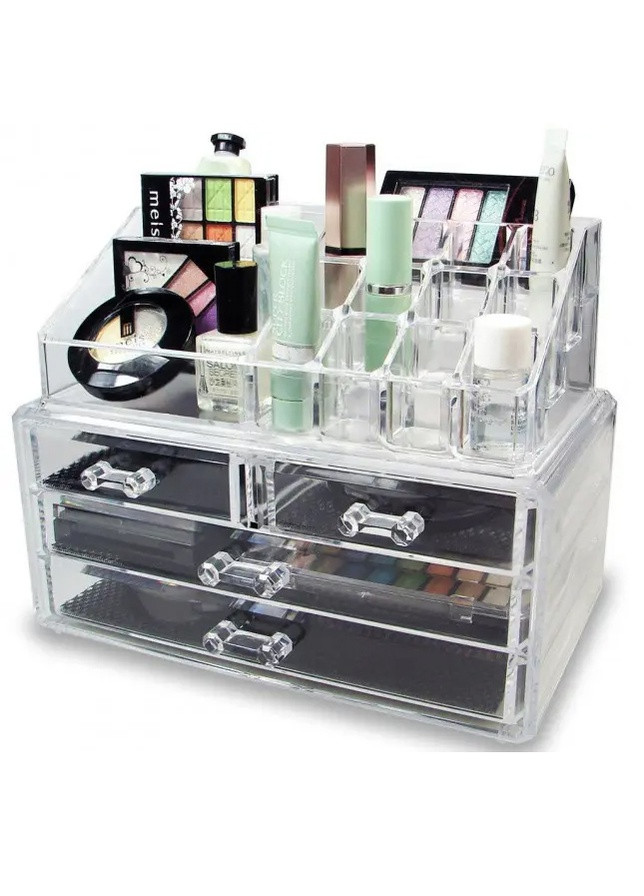 Настільний акриловий органайзер для косметики Cosmetic Storage Box, Бокс органайзер для косметики No Brand (253840545)