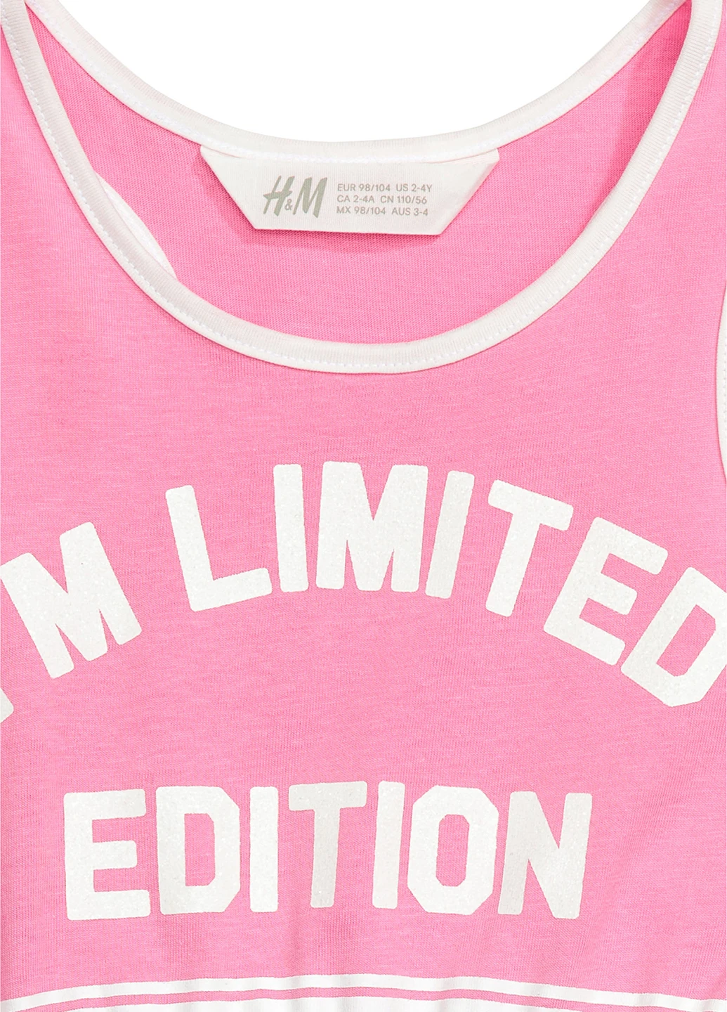 Розовое платье H&M (61629011)