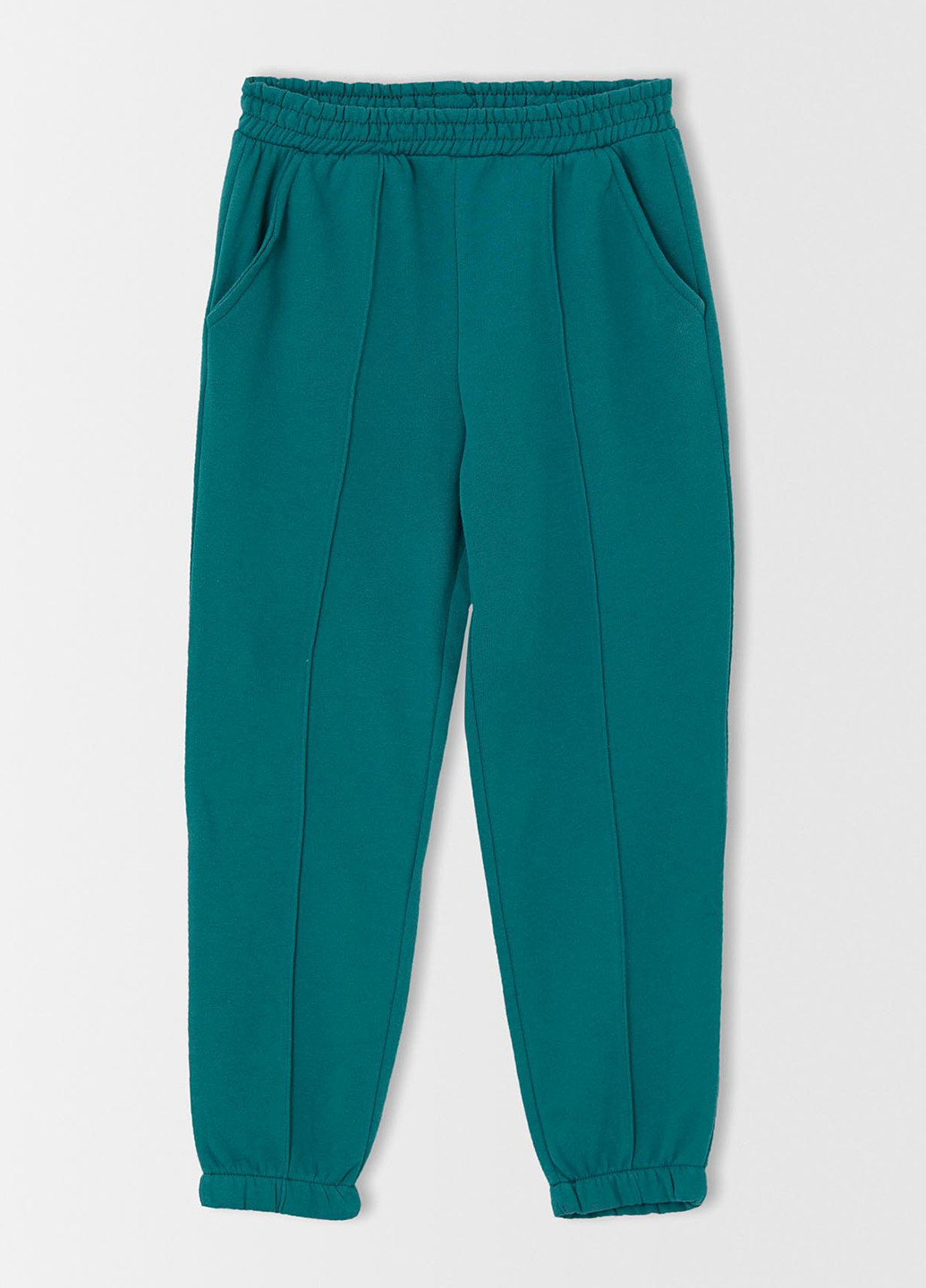 Темно-зеленые спортивные демисезонные джоггеры брюки DeFacto