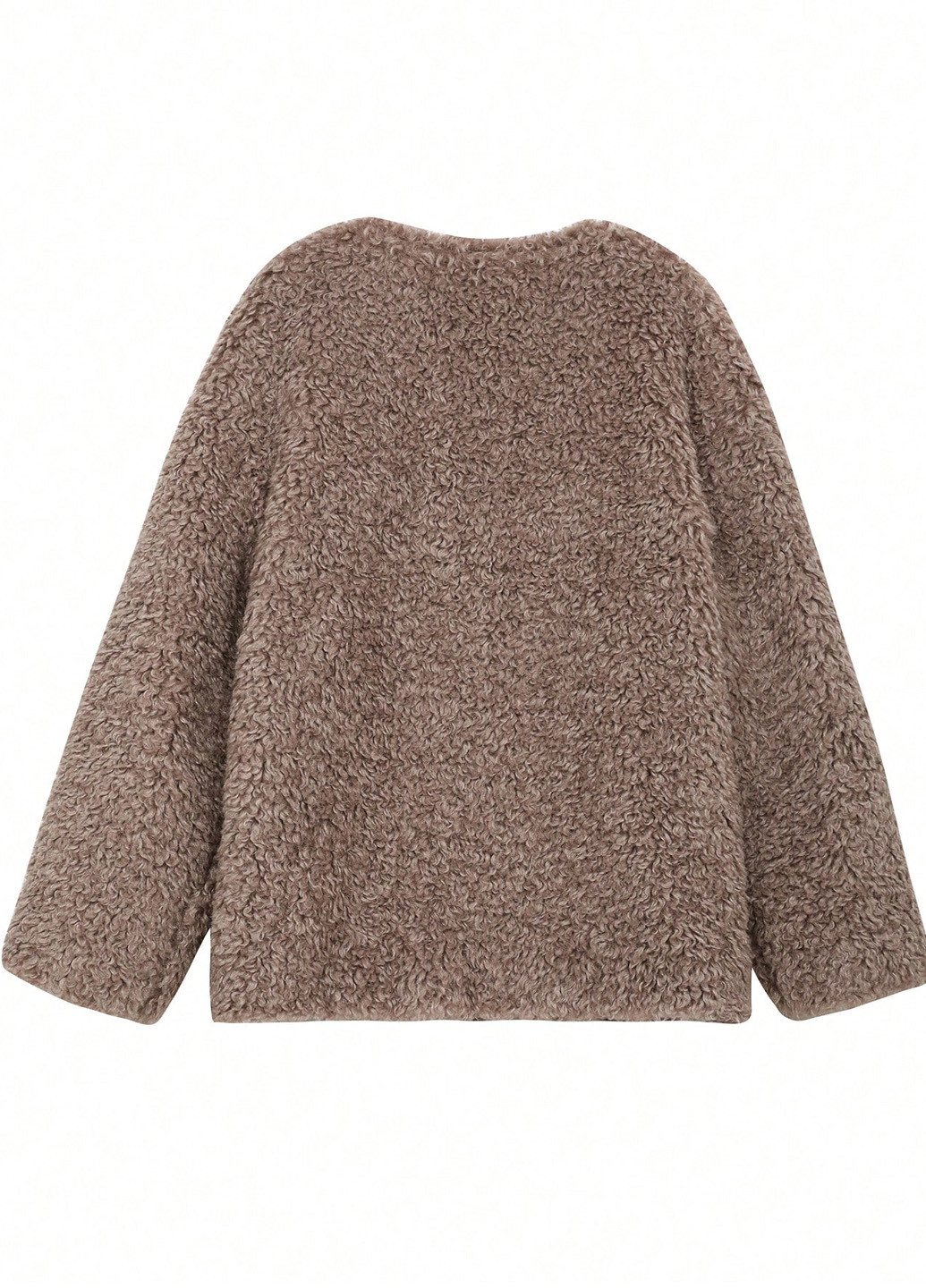 Темно-бежевый демисезонный кардиган SHEIN