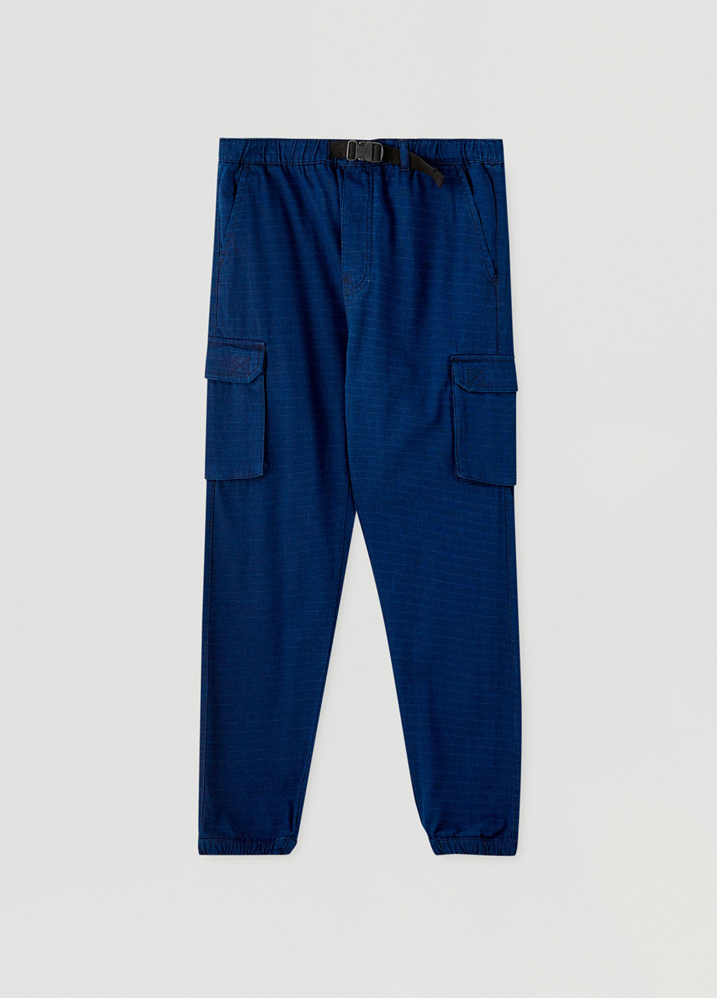Темно-синие кэжуал демисезонные джоггеры, карго брюки Pull & Bear