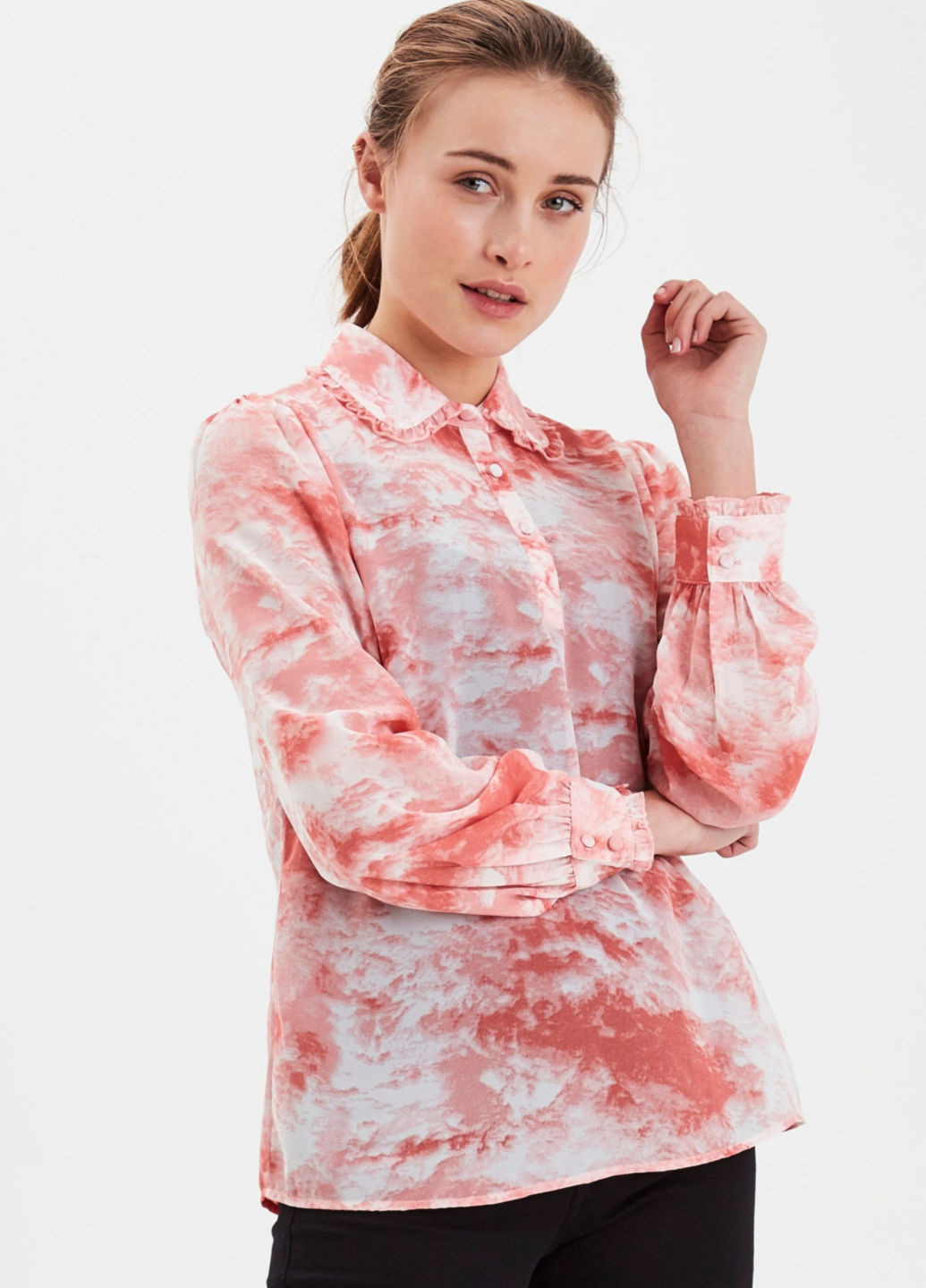 Рожева демісезонна блуза Ichi