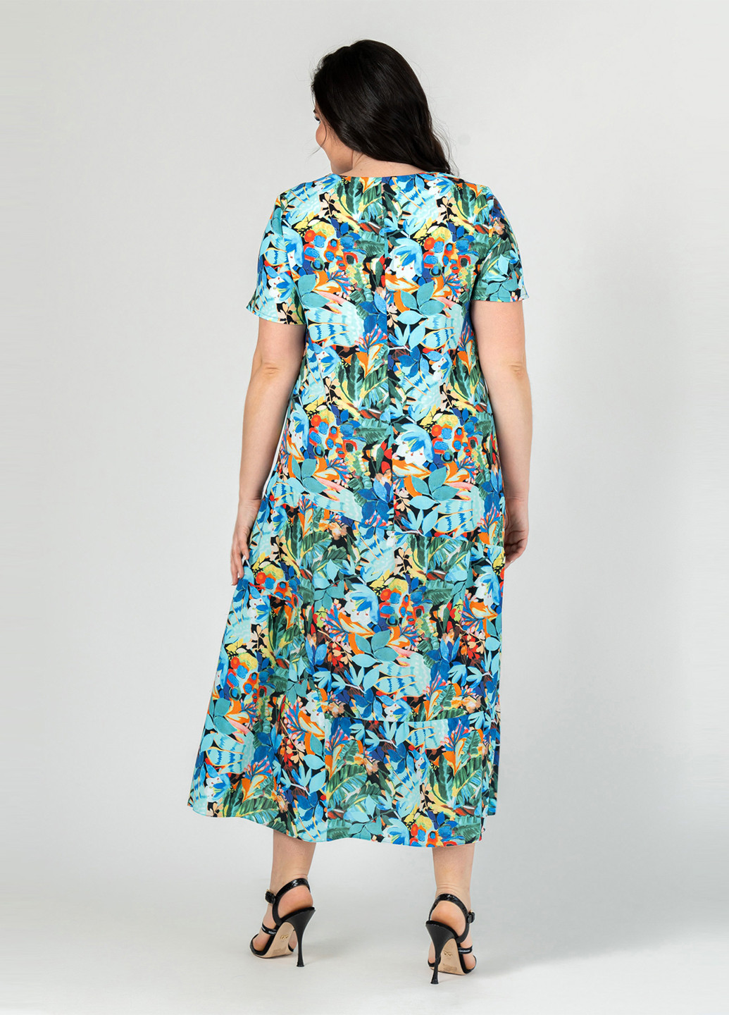 Комбинированное кэжуал платье A'll Posa с рисунком