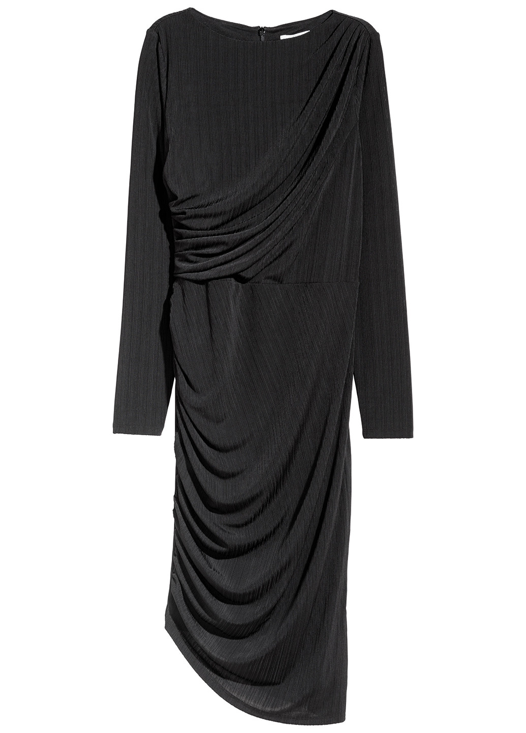 Черное кэжуал платье в греческом стиле H&M однотонное