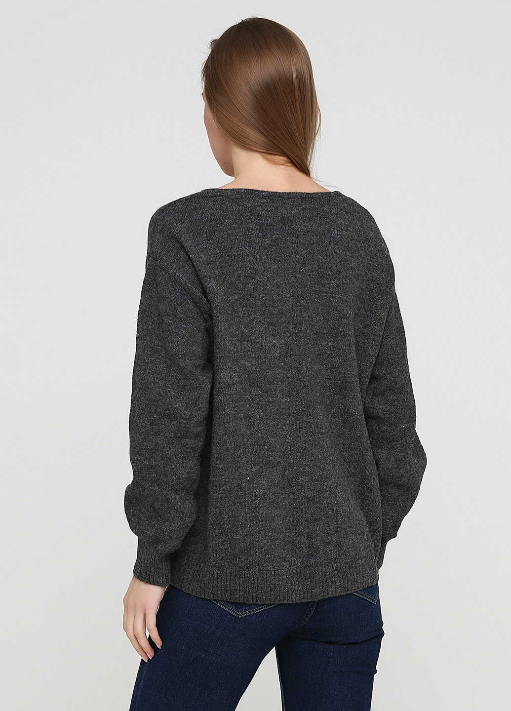 Темно-серый демисезонный пуловер пуловер CHD