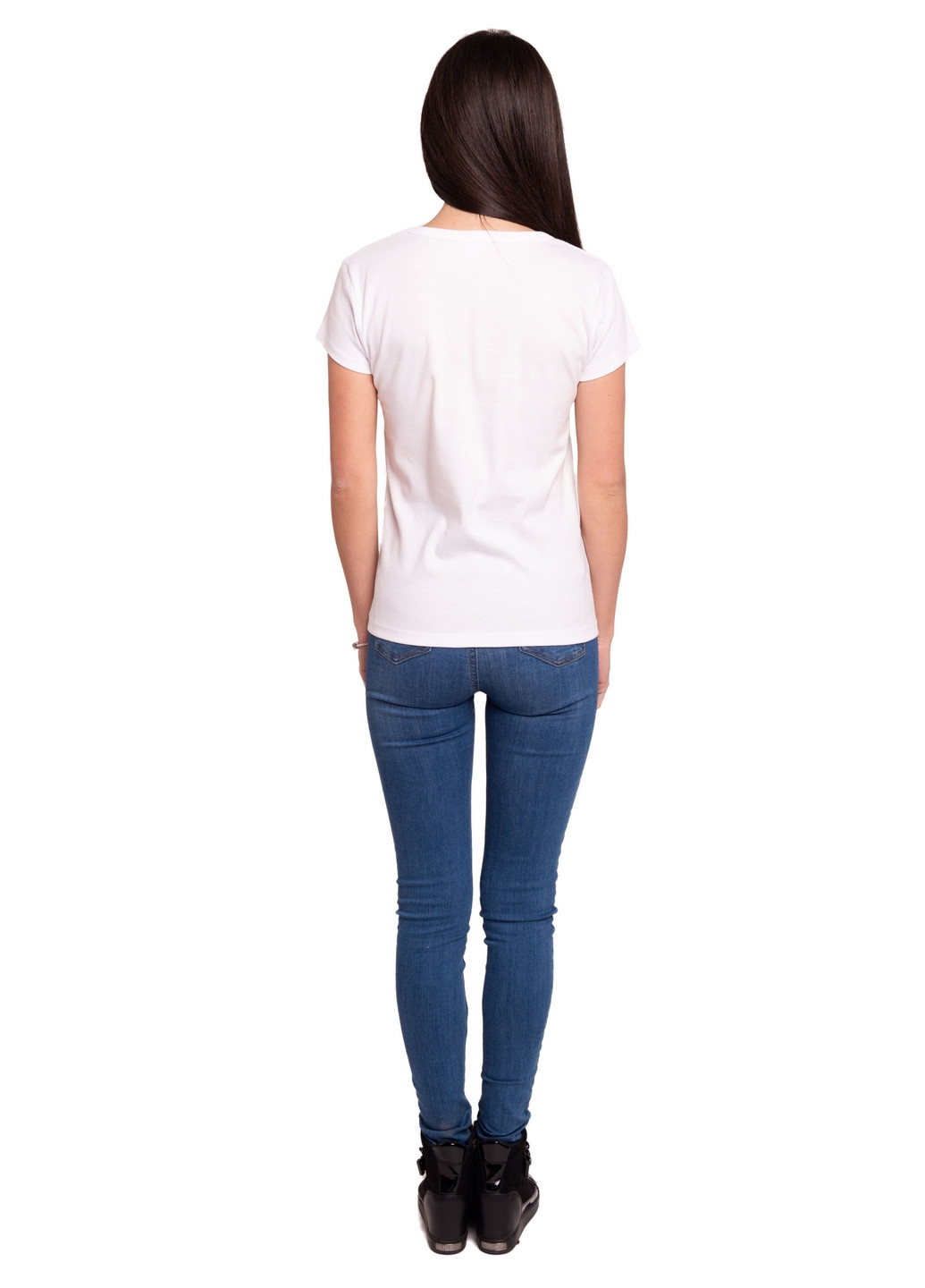 Біла всесезон футболка жіноча Наталюкс 21-2325