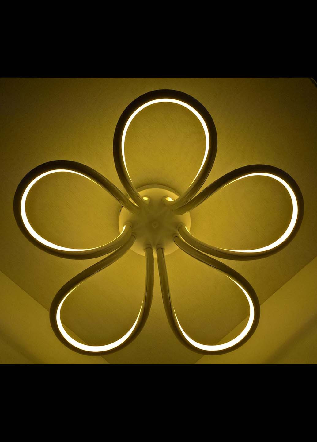 Світлодіодна потолочаня LED люстра 2015/5 Білий 19х61х61 см. Handmade (234540086)