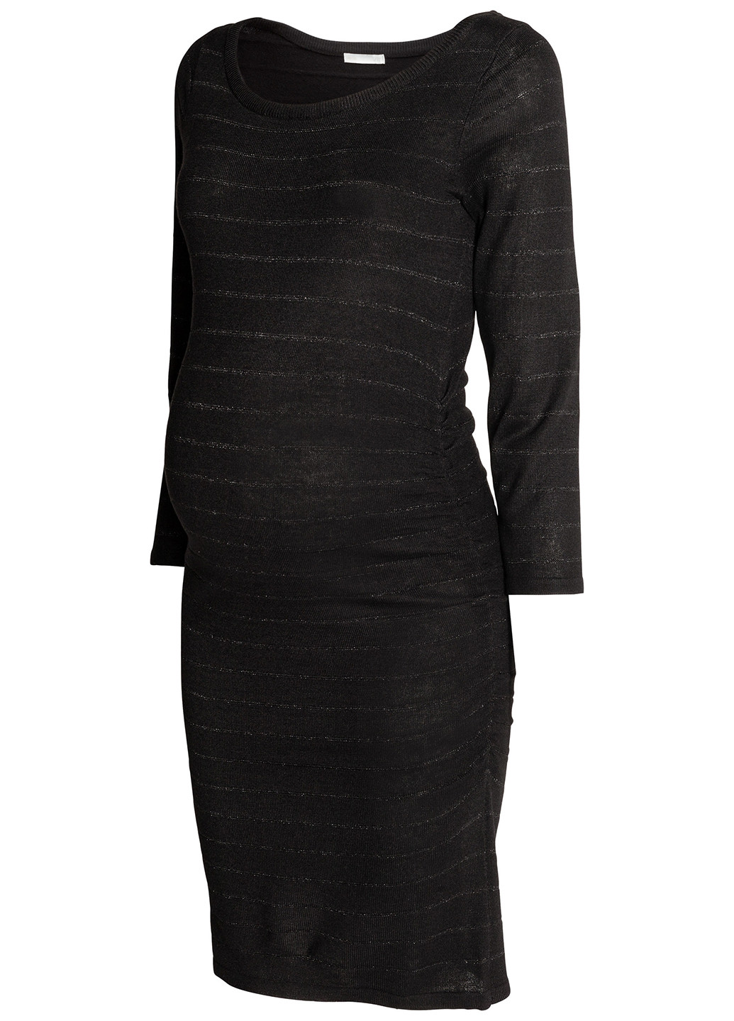 Чорна кежуал плаття для вагітних H&M в смужку