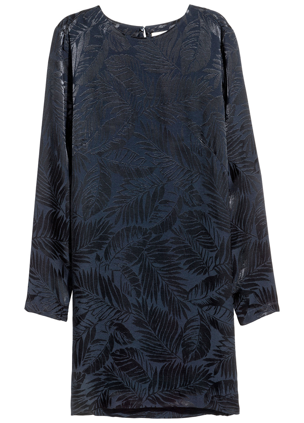 Темно-синее кэжуал платье H&M с рисунком