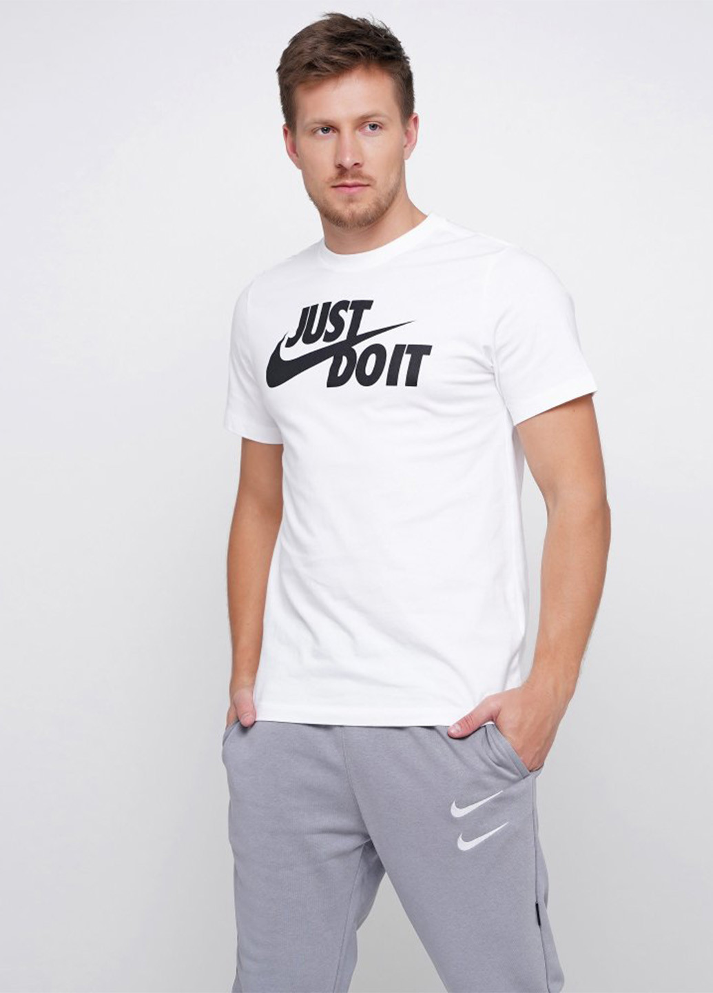 Біла футболка Nike M Nsw Tee Just Do It Swoosh