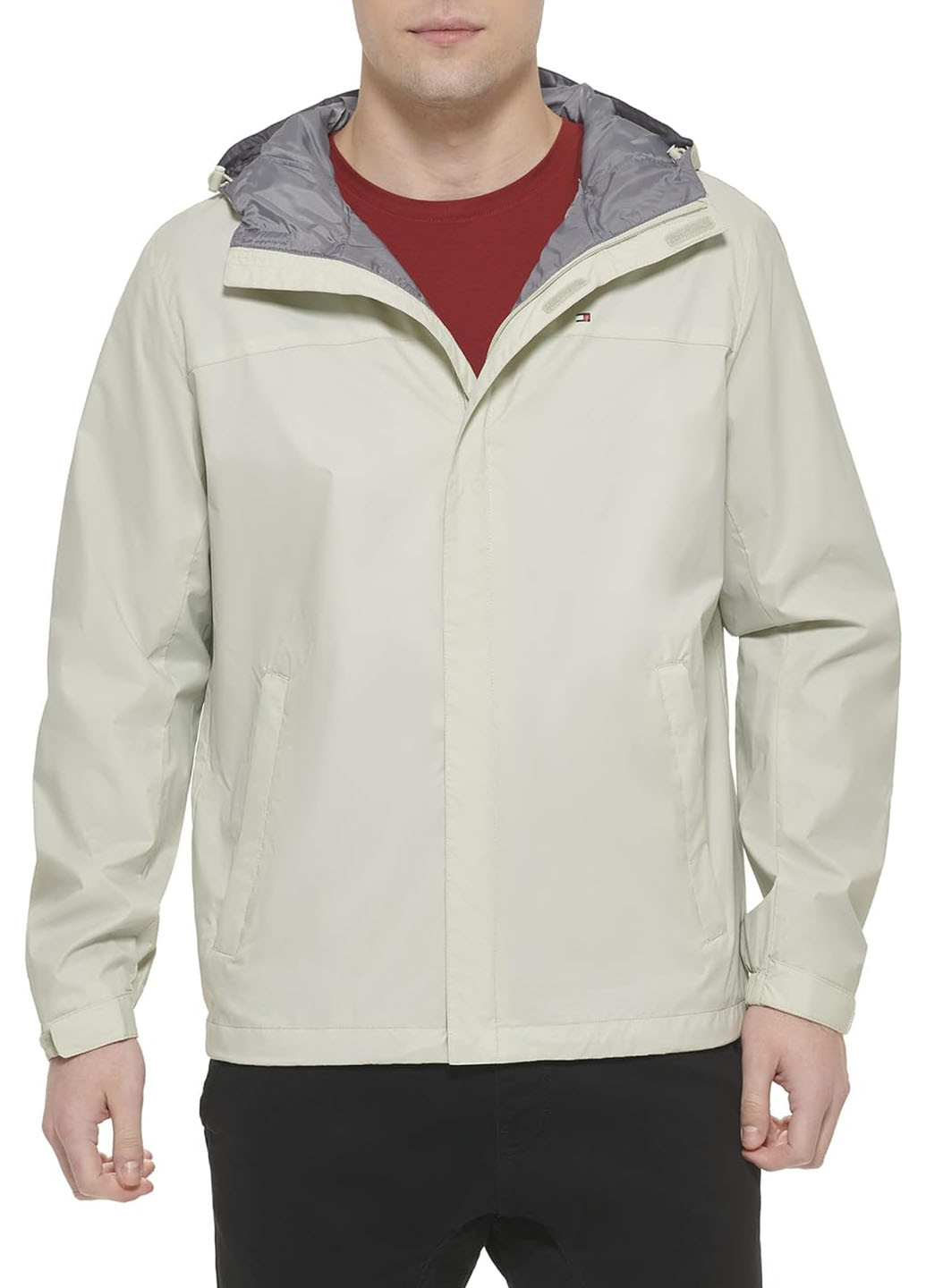 Светло-серая демисезонная куртка Tommy Hilfiger