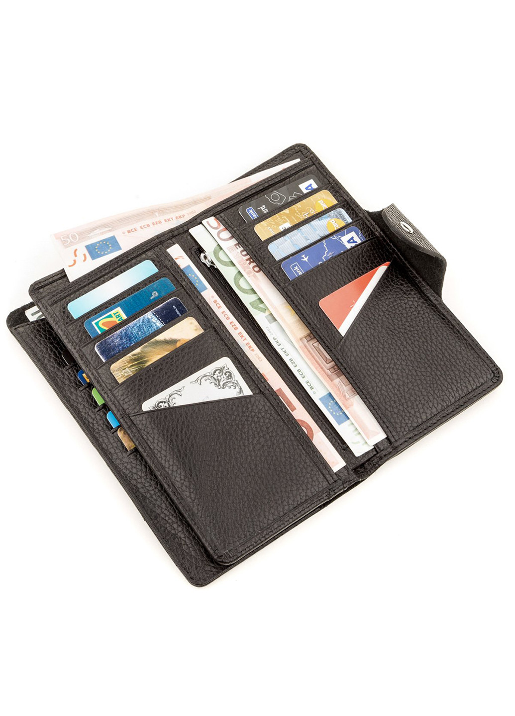 Жіночий шкіряний гаманець 18,5х10 см Karya (252129776)