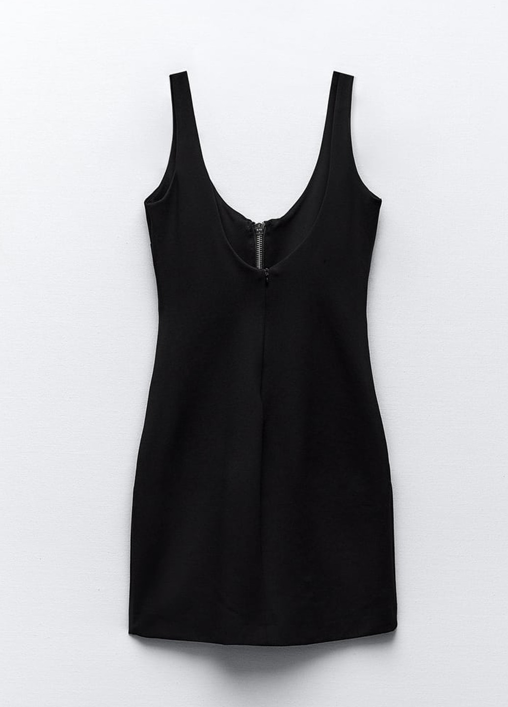 Черное кэжуал платье футляр Zara однотонное