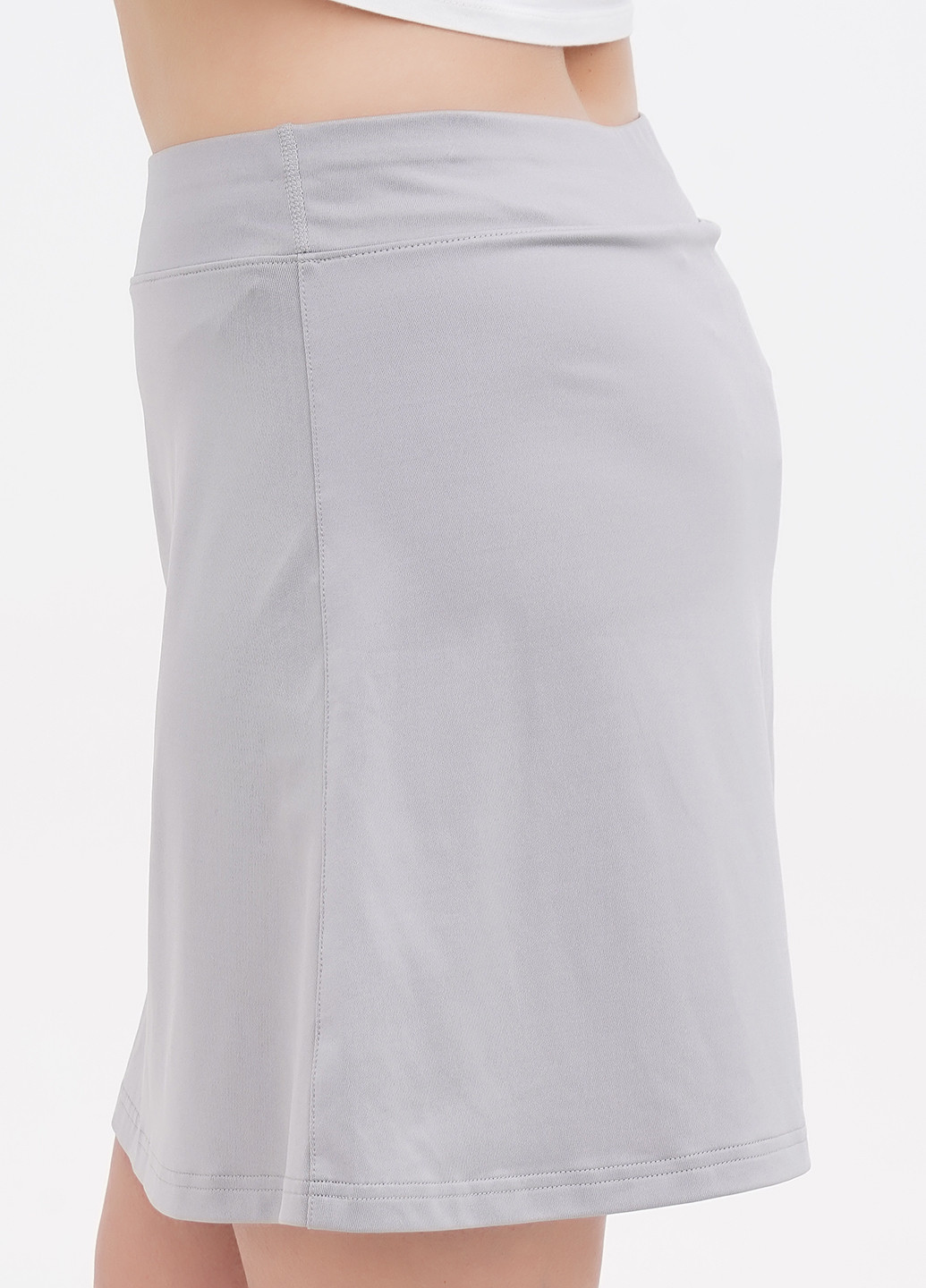 Светло-серая кэжуал однотонная юбка Ralph Lauren