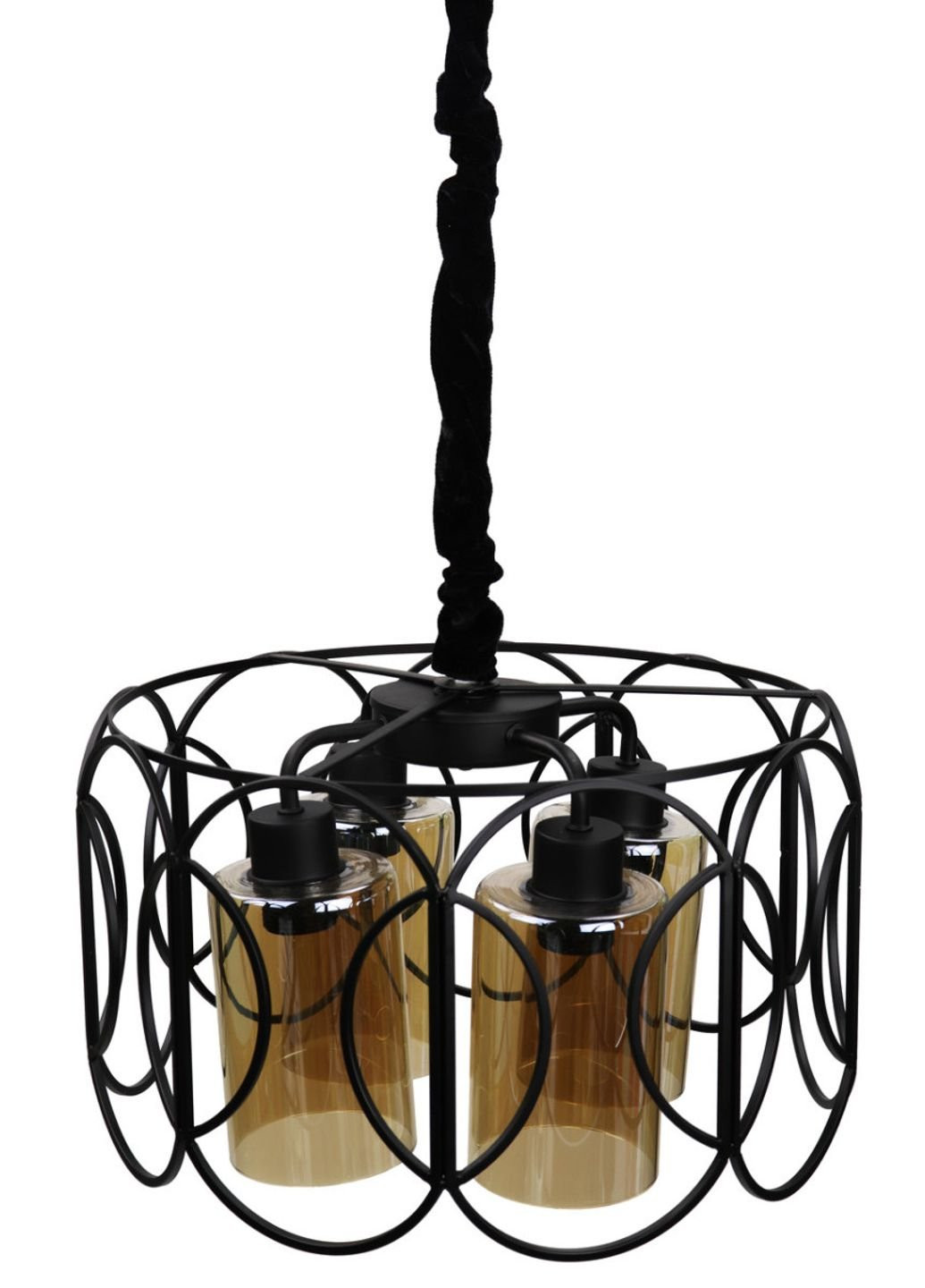 Люстра підвісна стельова в стилі LOFT (лофт) 12036/4 Чорний 40х40х40 см. Sunnysky (253629592)