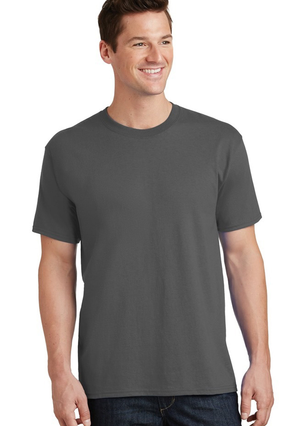 Графитовая футболка Hanes