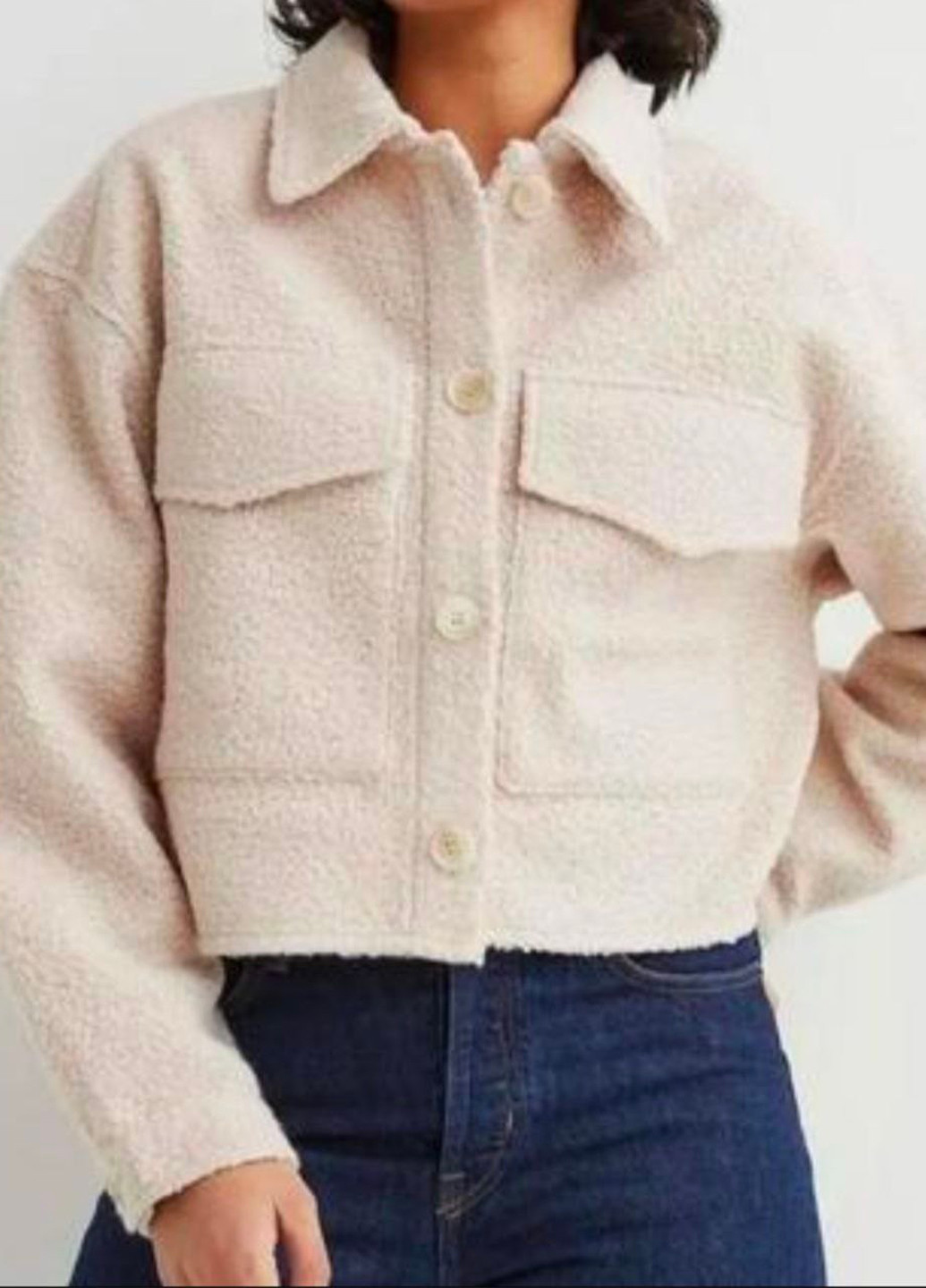 Бежева демісезонна куртка куртка-піджак H&M