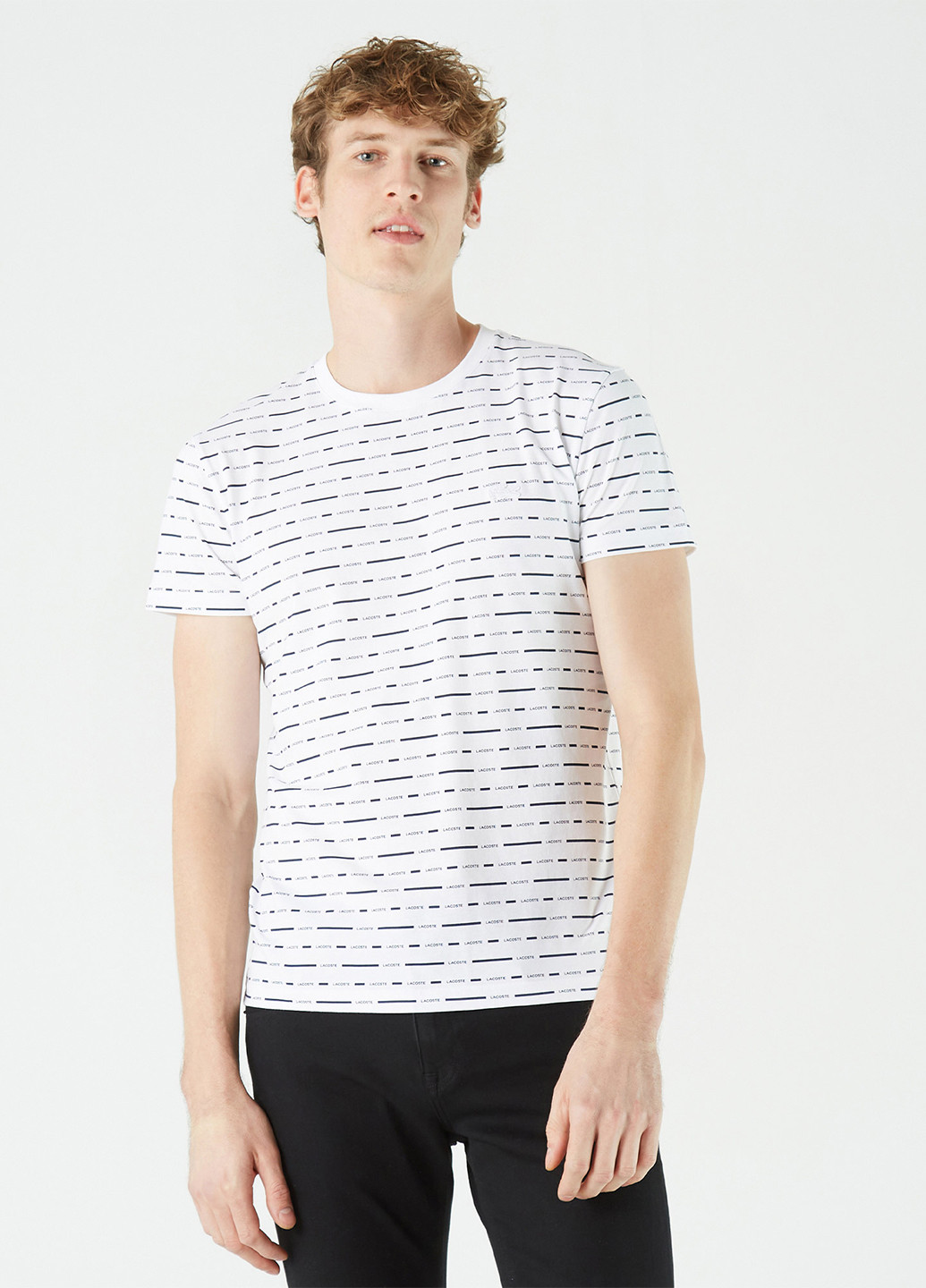 Белая футболка Lacoste