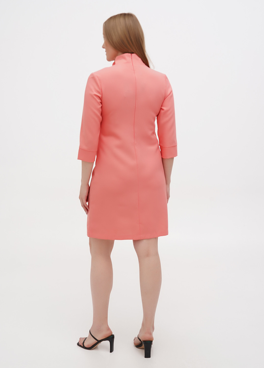 Темно-рожева кежуал сукня футляр Dioni однотонна
