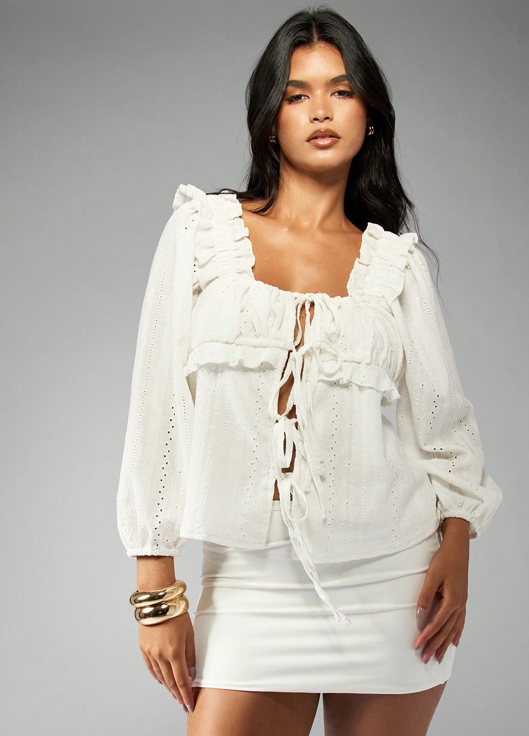 Біла блуза SHEIN